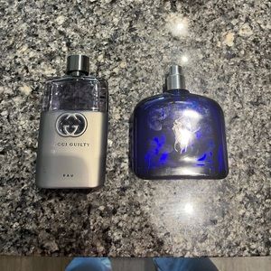 Polo Blue and Gucci cologne